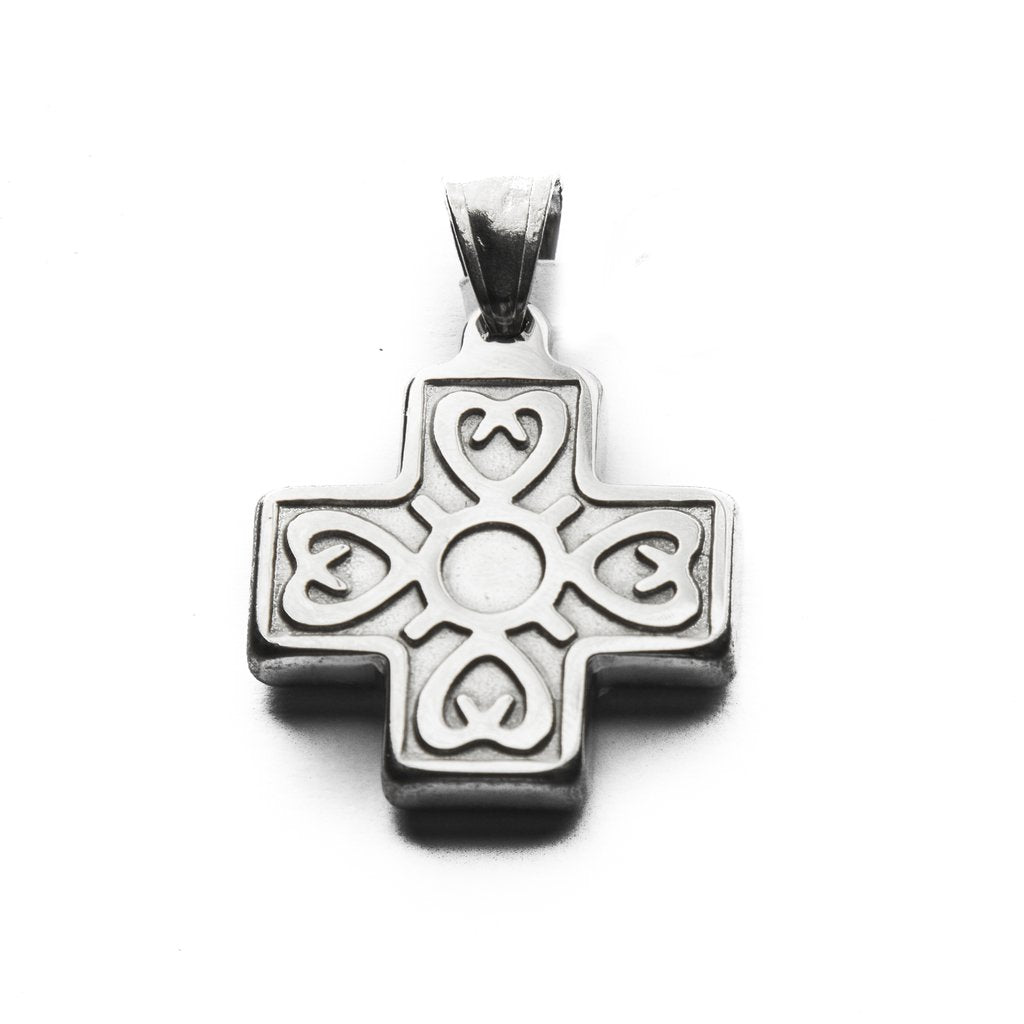 Dije Cruz Acero Mediana / 500RE-74