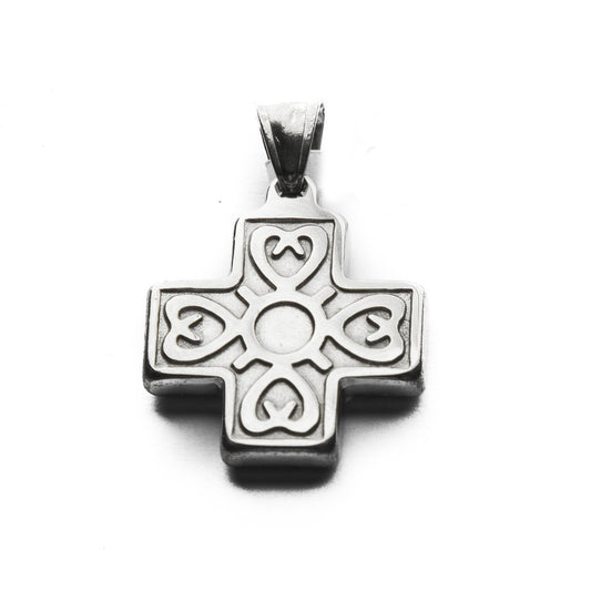 Dije Cruz Acero Mediana / 500RE-74