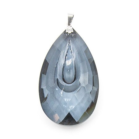 Dije piedra gota T-Swarovski  color azulino 9 cm con argolla incluida D&K / 500TS-15