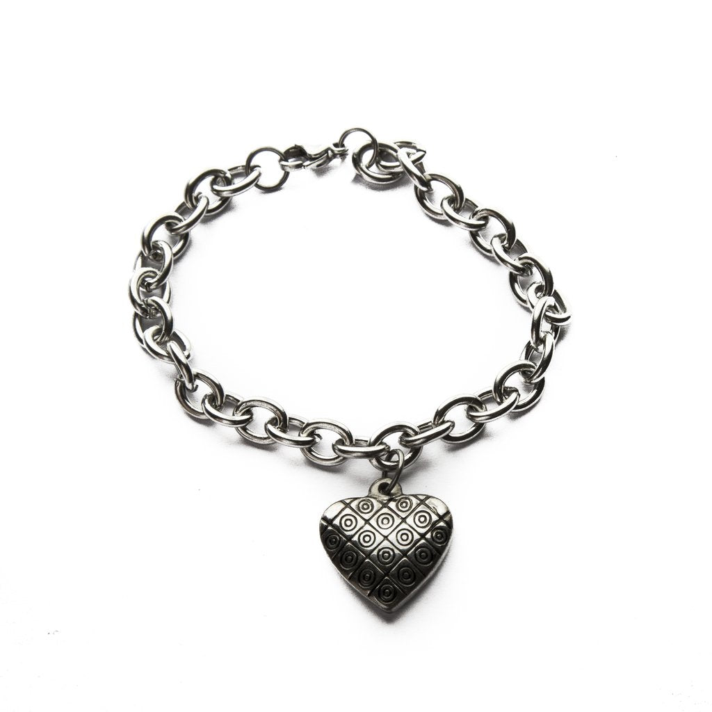 Pulsera Tiffany Con Dije Corazón / 600CZ-6