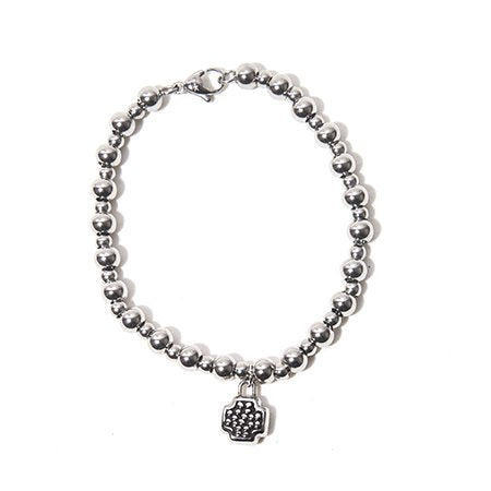 Pulsera D&K Pelotitas Con Dije Cruz Del Equilibrio / 600RE-95