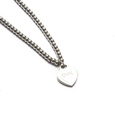 Cadena D&K Bolitas Con Dije Plateado FERIA / 700CD-19