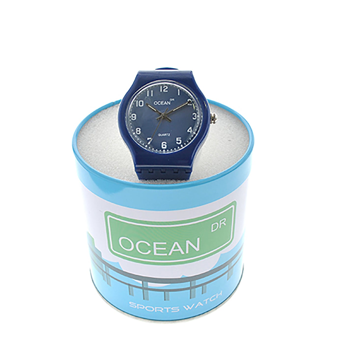 art. 1192 004AZ - OCEAN DR - Reloj Análogo Caucho, Dama, Sumergible 3 ATM