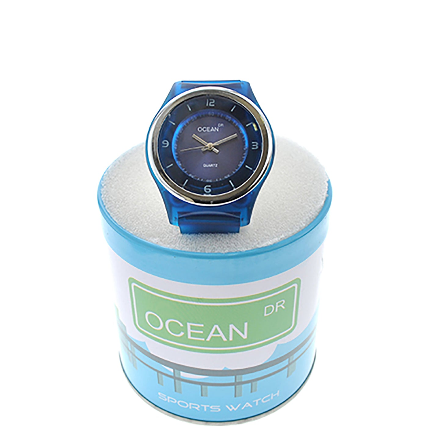 art. 1192 007AZ - OCEAN DR - Reloj Análogo Caucho, Dama, Sumergible 3 ATM