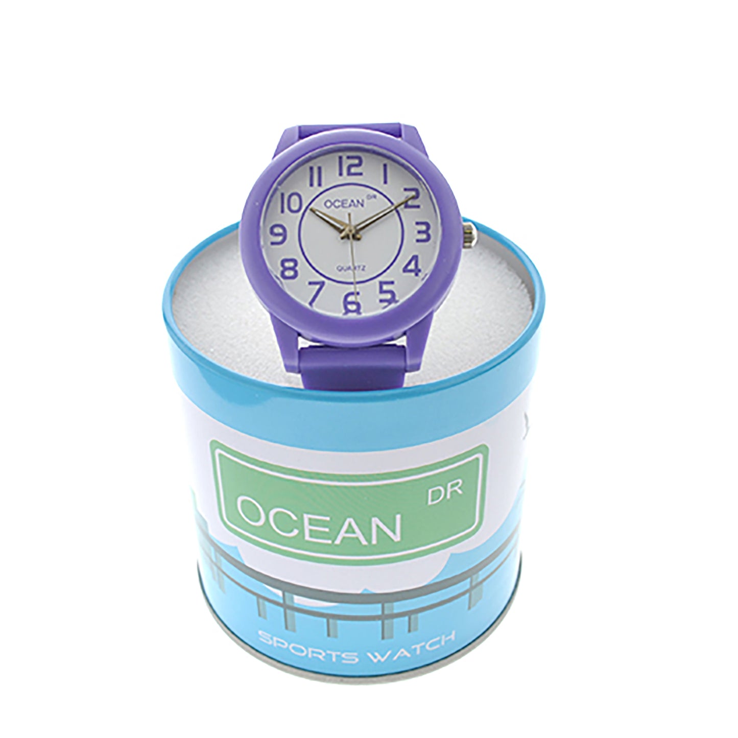 art. 1192 005LI - OCEAN DR - Reloj Análogo Caucho, Dama, Sumergible 3 ATM