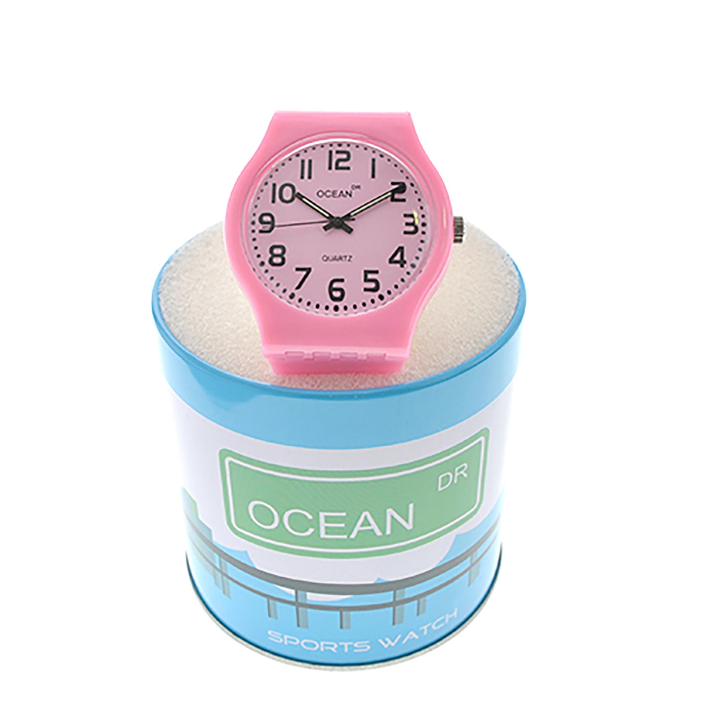 art. 1192 006RS - OCEAN DR - Reloj Análogo Caucho, Dama, Sumergible 3 ATM