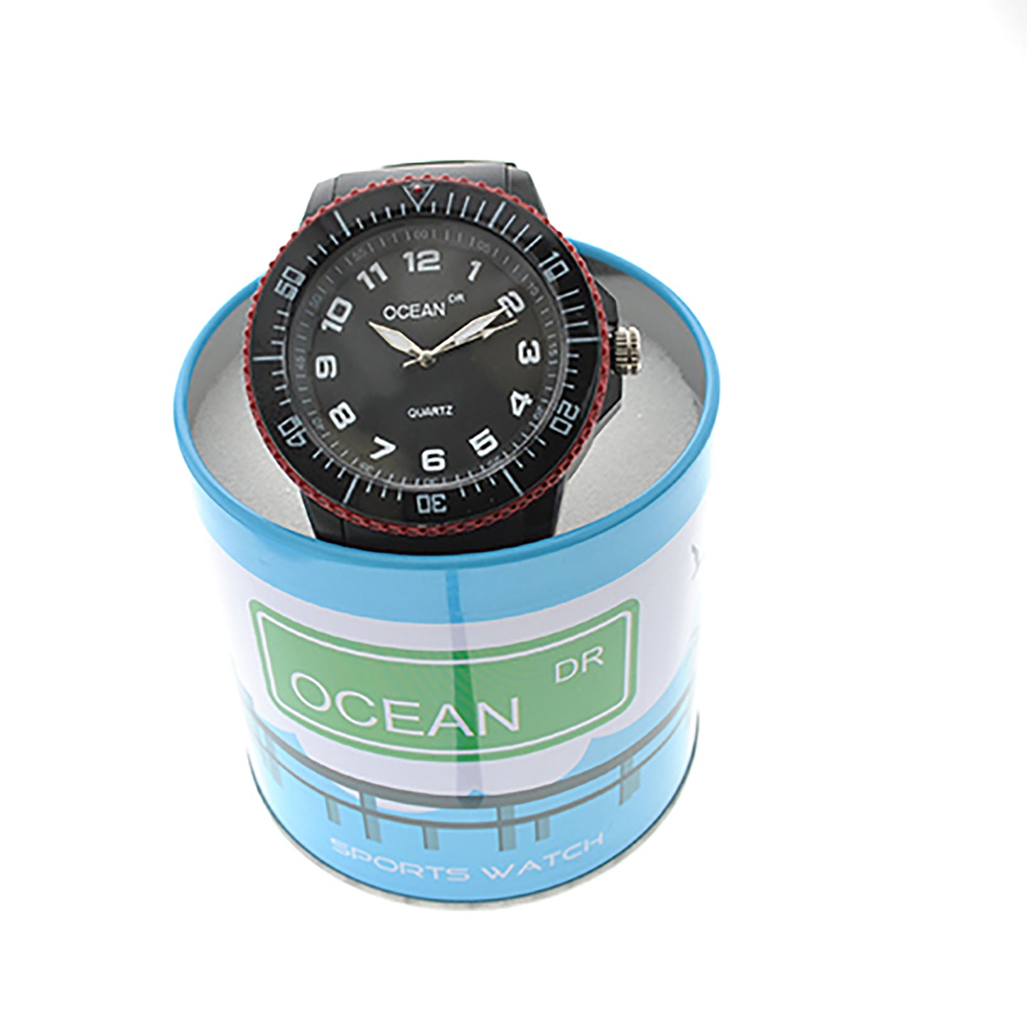 art. 1192 002RJ - OCEAN DR - Reloj Análogo Caucho, Caballero, Sumergible 3 ATM