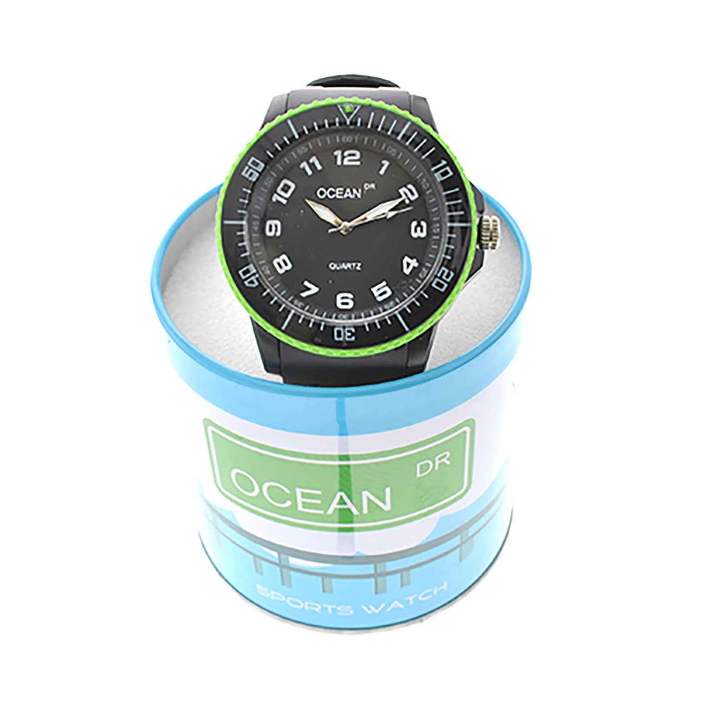 art. 1192 002VD - OCEAN DR - Reloj Análogo Caucho, Caballero, Sumergible 3 ATM