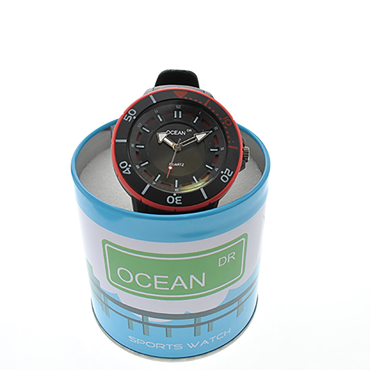 art. 1192 003RJ - OCEAN DR - Reloj Análogo Caucho, Caballero, Sumergible 3 ATM