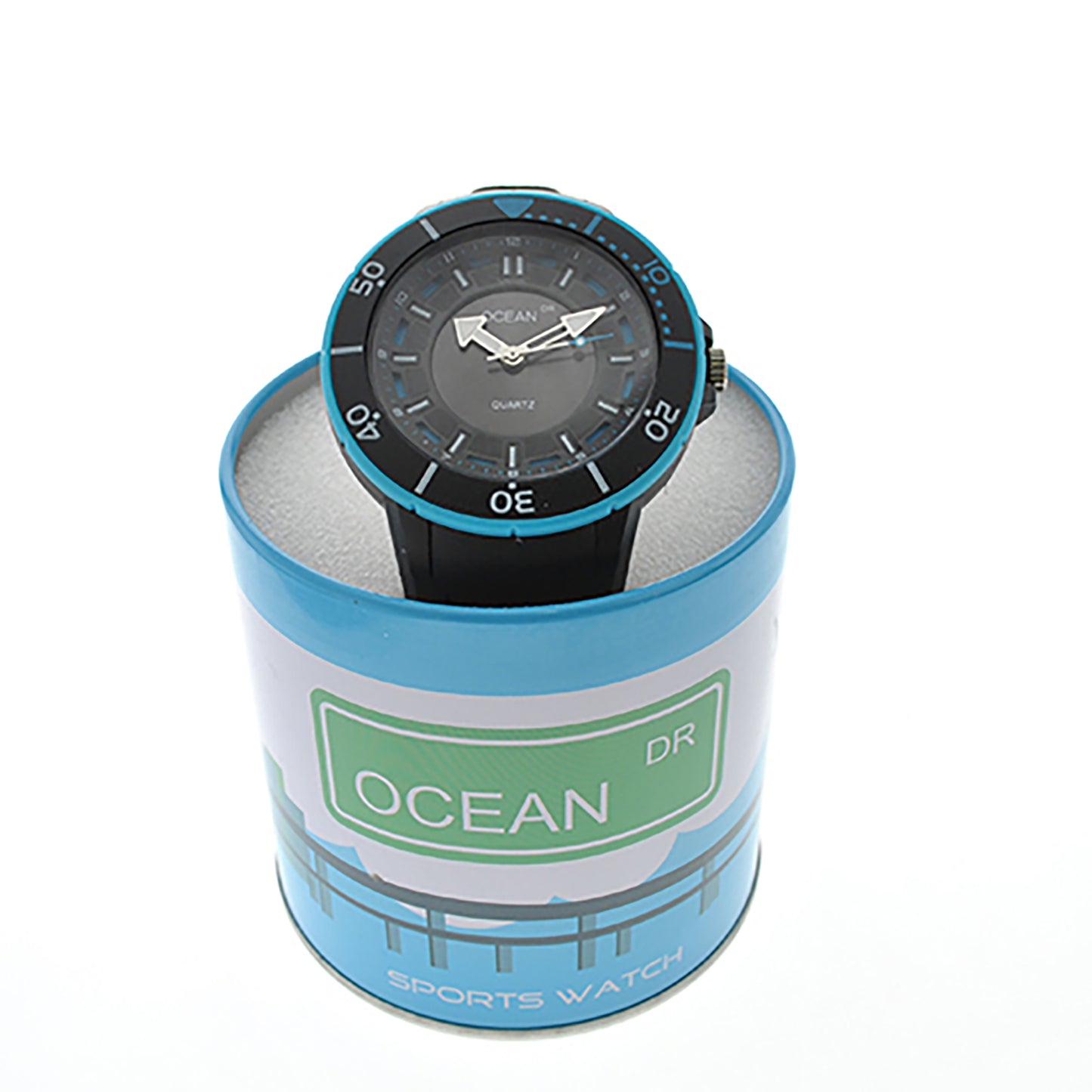 art. 1192 003TQ - OCEAN DR - Reloj Análogo Caucho, Caballero, Sumergible 3 ATM