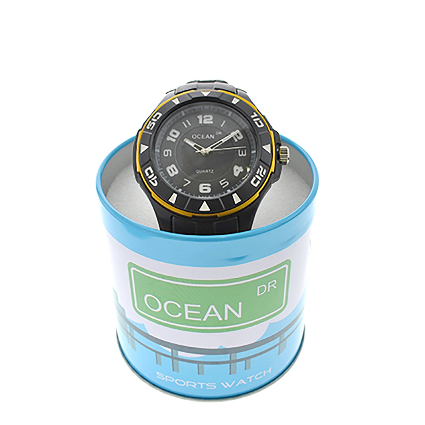 art. 1192 009AM - OCEAN DR - Reloj Análogo Caucho, Caballero, Sumergible 3 ATM