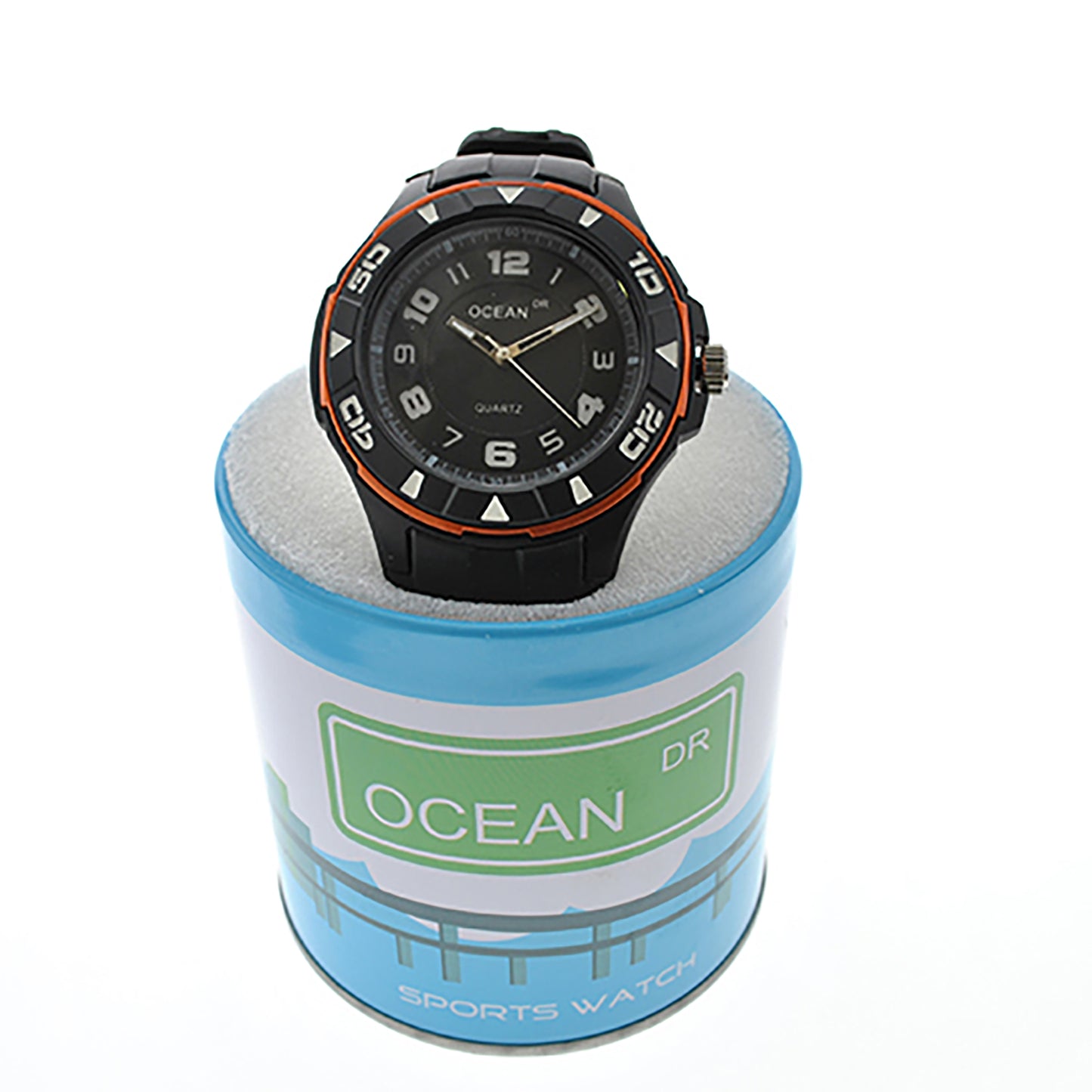 art. 1192 009NJ - OCEAN DR -Reloj Análogo Caucho, Caballero, Sumergible 3 ATM