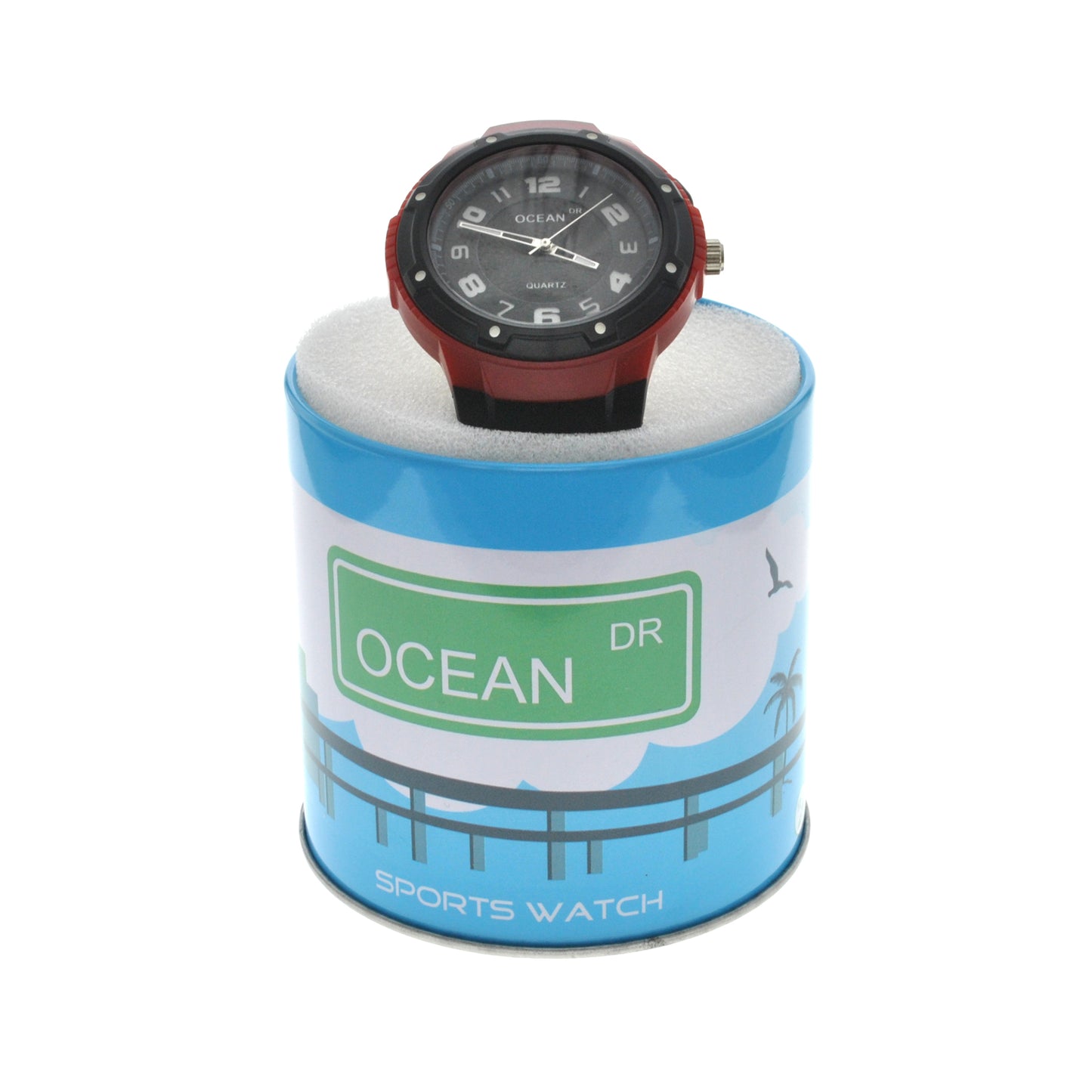 art. 1192 008RJ - OCEAN DR - Reloj Análogo Caucho, Caballero, Sumergible 3 ATM