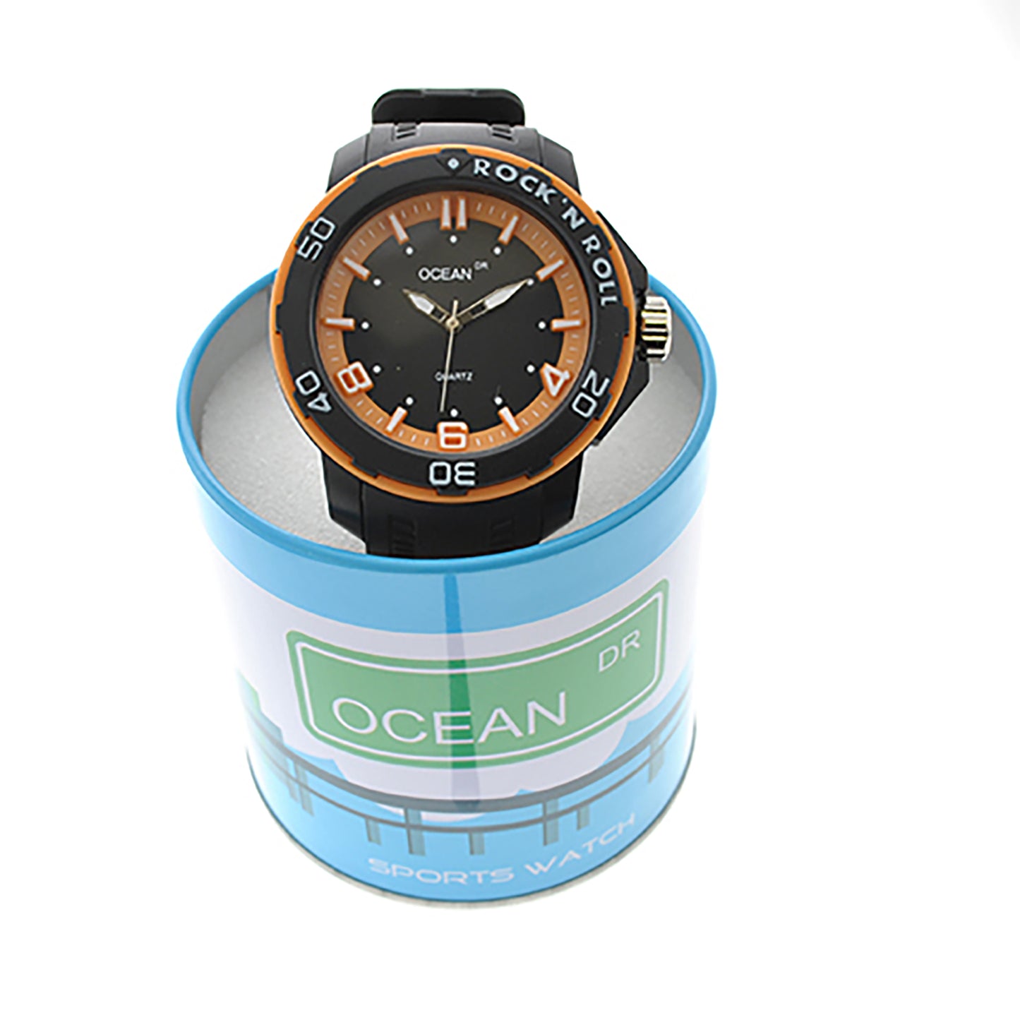 art. 1192 001NJ - OCEAN DR - Reloj Análogo Caucho, Caballero, Sumergible 3 ATM