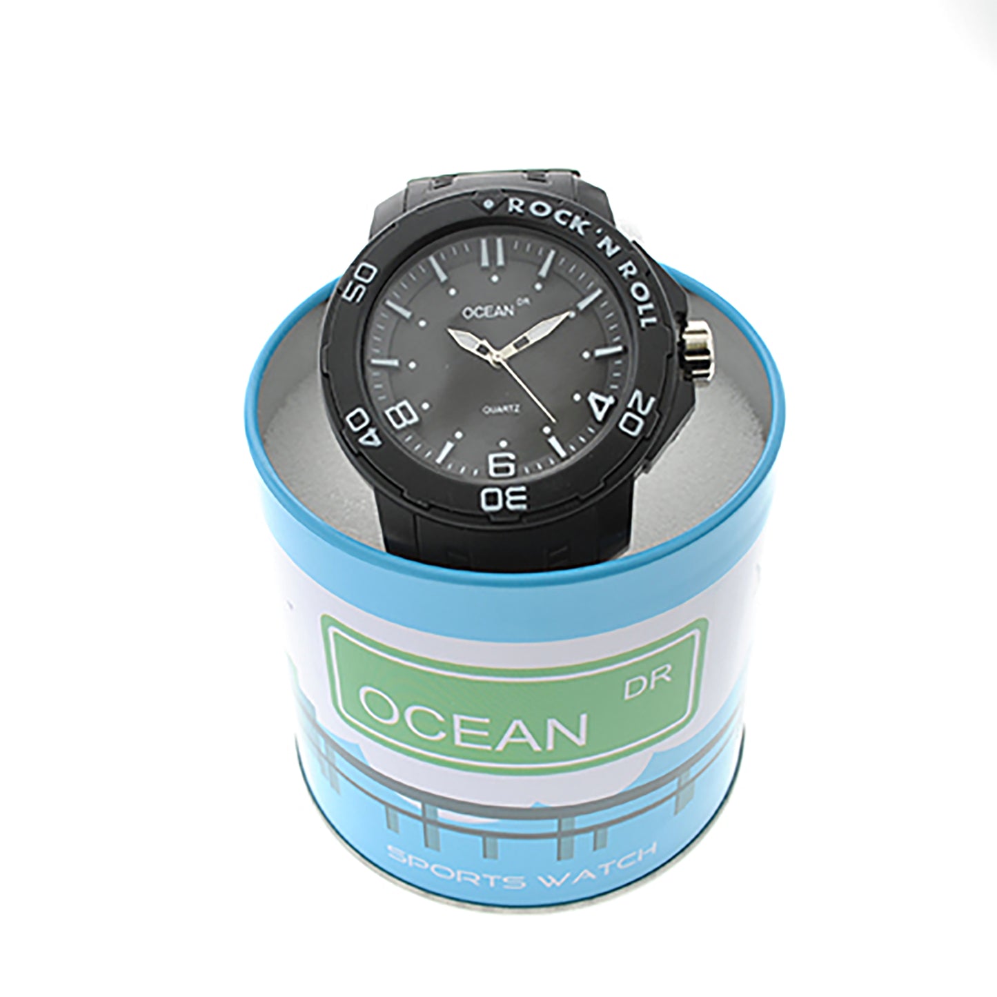 art. 1192 001NG - OCEAN DR - Reloj Análogo Caucho, Caballero, Sumergible 3 ATM