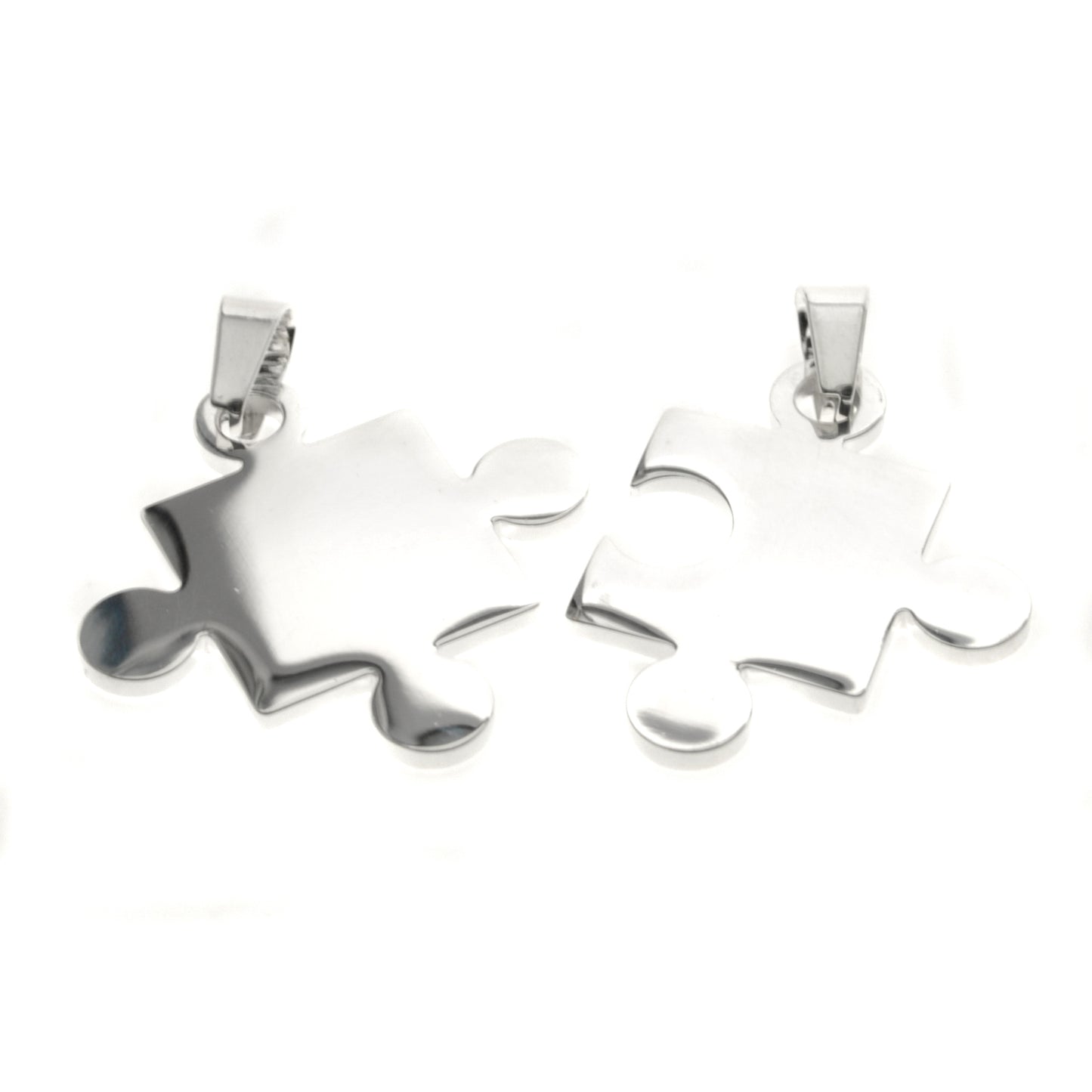 Dije Para Grabar Acero Blanco Medalla Rompe Cabezas 44mm / 500ID-21