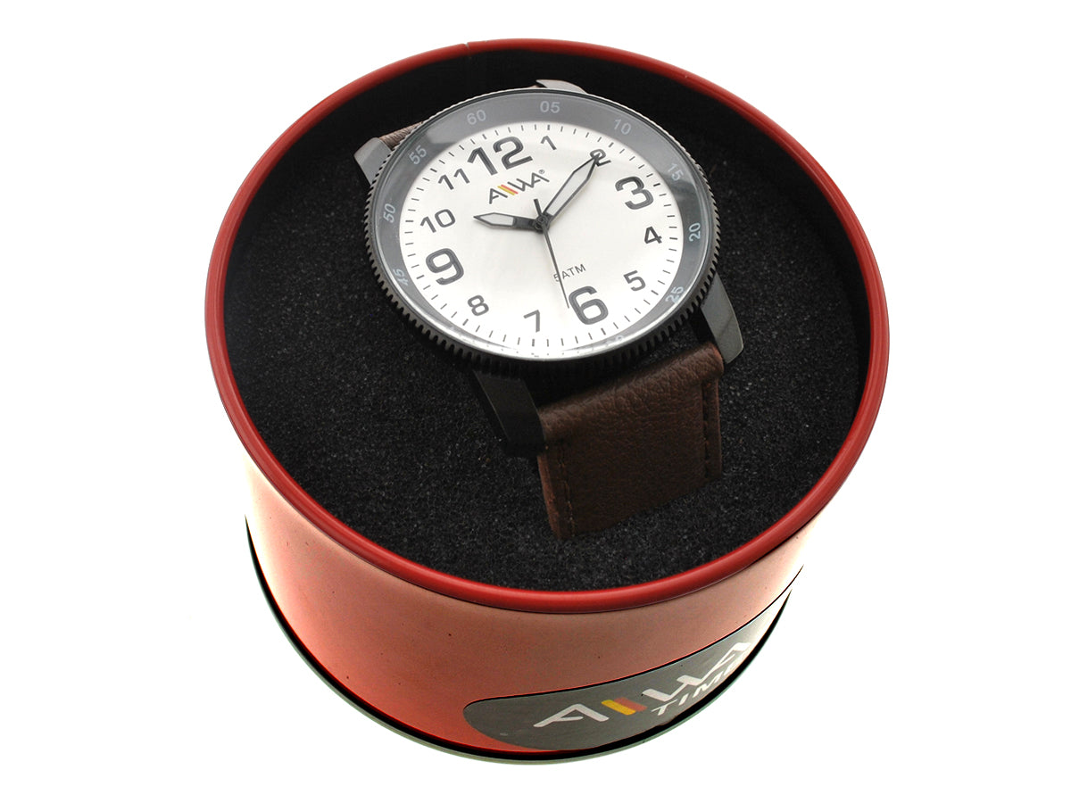 art. 10306 005MC - AIWA Time - Reloj Cuero AIWA Time, Caballero, Sumergible, 5ATM