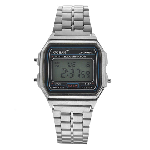 art. 10302 001PL - OCEAN DR - Reloj Digital, Unisex, Caucho, Sumergible, tipo F91