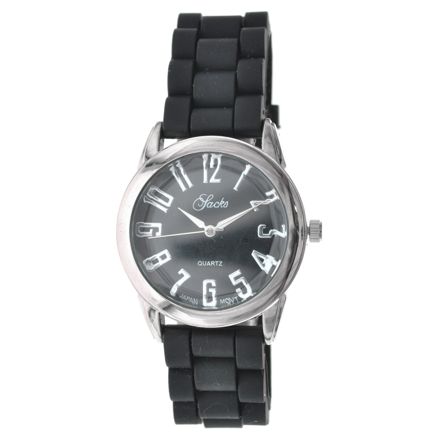art. 1175 012NG - SACKS - Reloj Malla Silicona con Caja de Metal