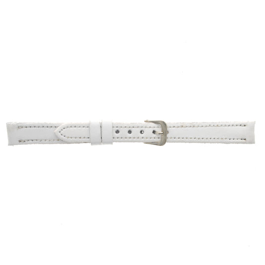 Malla para Reloj Pulsera, Cuero Luppi 12 MM Blanco
