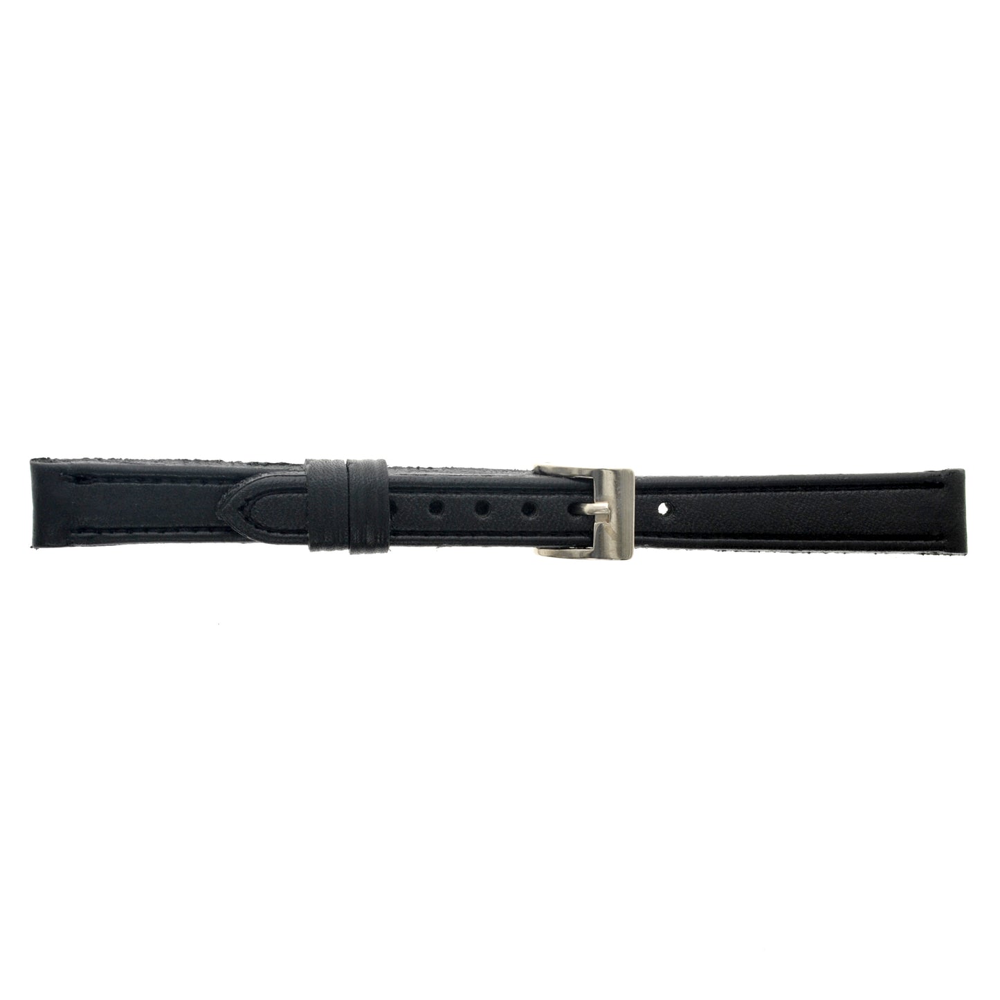 Malla para Reloj Pulsera, Cuero Luppi 12 MM Negra