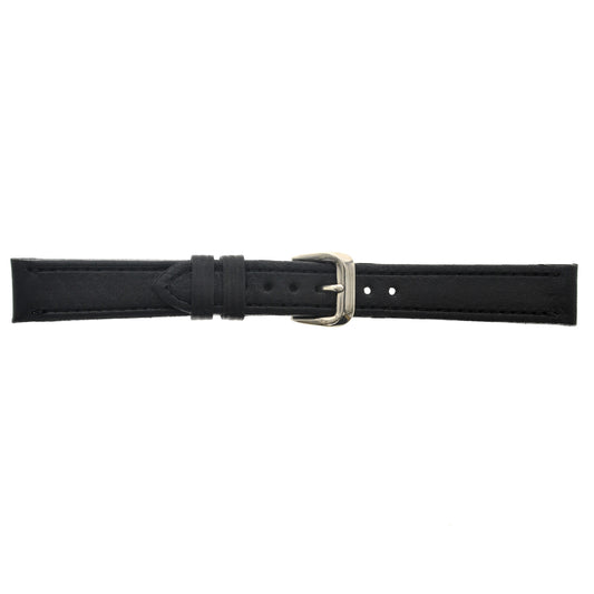 Malla para Reloj Pulsera, Cuero Luppi 16 MM Negra