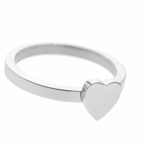 Anillo acero quirurgico corazon D&K / 100GE-33