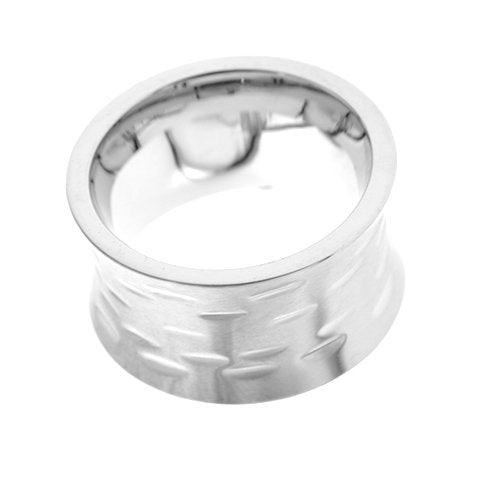 Anillo acero quirurgico facetado D&K / 100GE-25