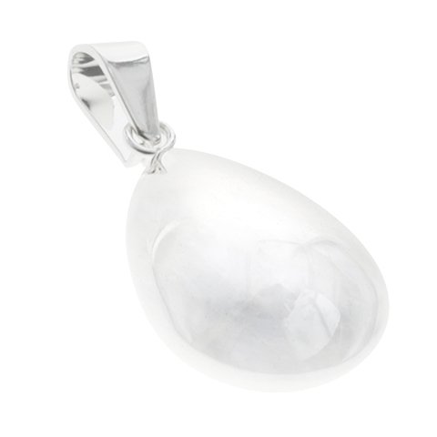 Dije acero blanco gota inflado 4 cm D&K / 1300GE-46