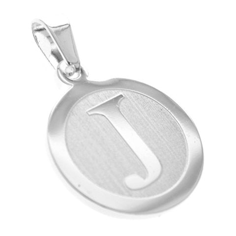 Dije acero blanco inicial J 3 cm D&K / 1300IN-1