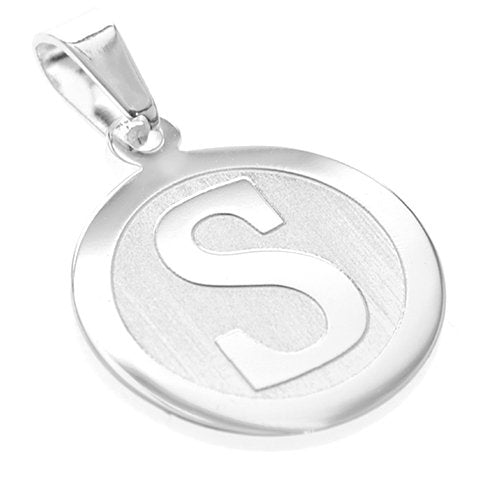 Dije acero blanco inicial S 3 cm D&K / 1300IN-4