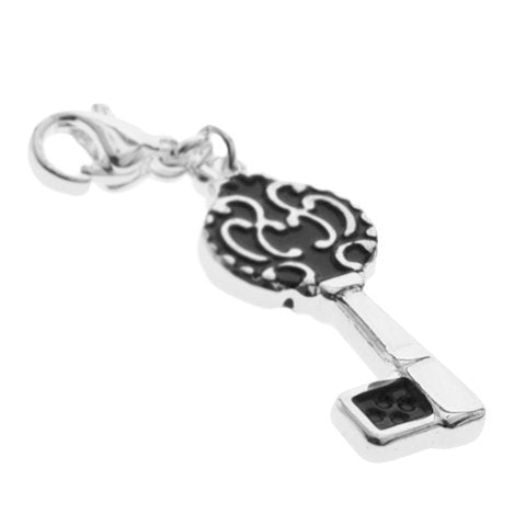 Dije acero blanco llave con esmaltado D&K / 1300GE-50