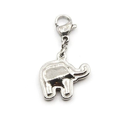 Dije acero elefante 2,5 cm con mosqueton incl. D&K / 500AM-48