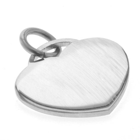 Dije acero quirurgico corazon 35 mm D&K / 500CZ-50