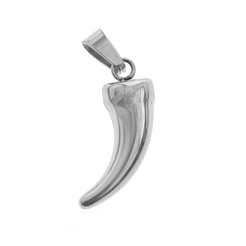 Dije acero quirurgico cuerno 3.1 cm D&K / 500GE-104