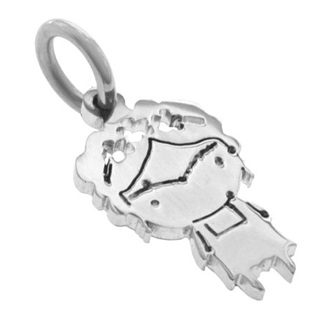 Dije acero quirurgico Frida Kahlo niña 2.6 cm D&K / 500FR-54