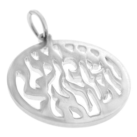 Dije acero quirurgico hebreo oracion central del pueblo judio 3,4 cm D&K / 500HB-6