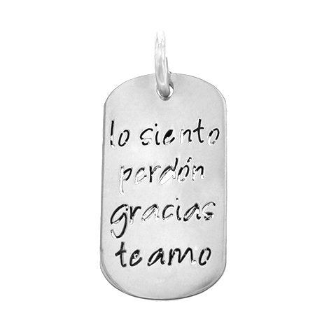 Dije Acero Quirurgico Ho'oponopono de 34 mm / 500FR-31