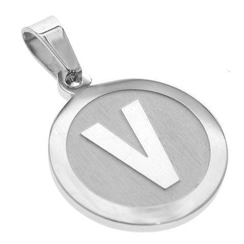 Dije acero quirurgico inicial V 3 cm D&K / 500IN-105