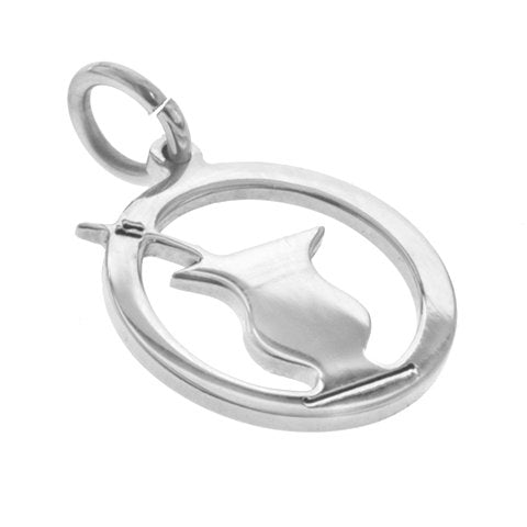 Dije acero quirurgico Mate 30 mm D&K / 500GE-93