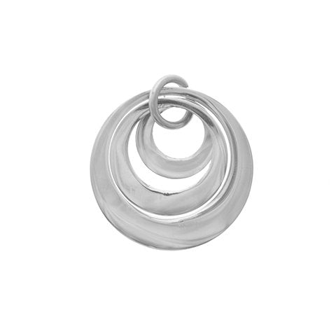 Dije acero quirurgico triple circulo 3 cm D&K / 500GE-92