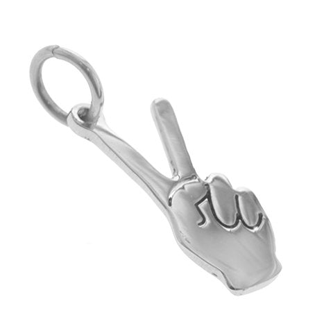 Dije acero quirurgico V 3 cm   / 500GE-110