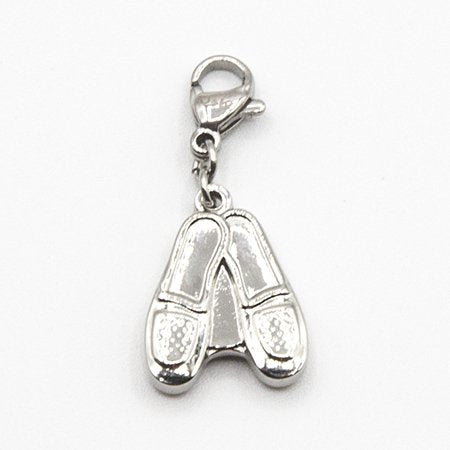 Dije acero zapatitos de baile 3 cm con mosqueton incl. D&K / 500DP-15