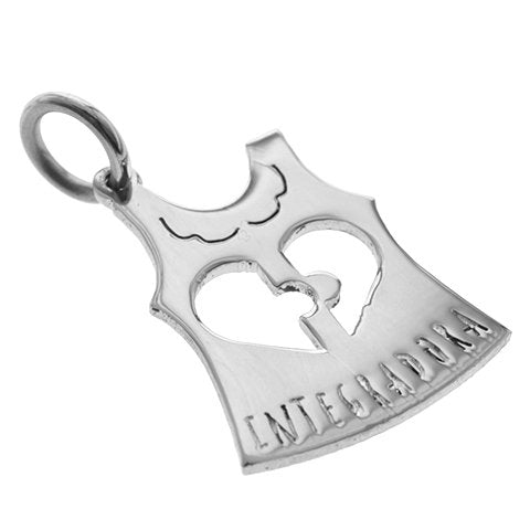 Dije Acero Quirurgico Delantal Seño Integradora 3,4 cm / 500PR-66