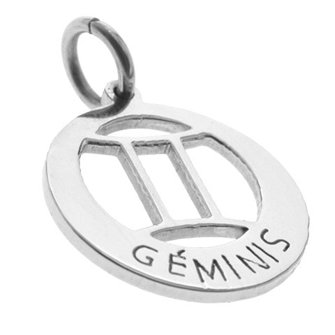 Dije Acero Quirúrgico Signo Zodiaco Geminis 3,2 cm  / 500ZO-10