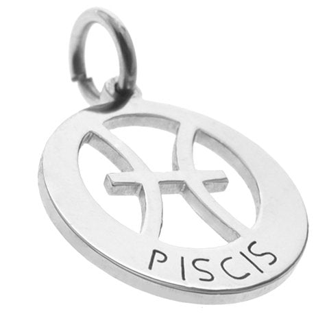 Dije Acero Quirurgico Signo Zodiaco Piscis 3,2 cm / 500ZO-1