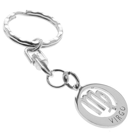 Llavero acero quirurgico signo zodiaco virgo  / LLAV-016