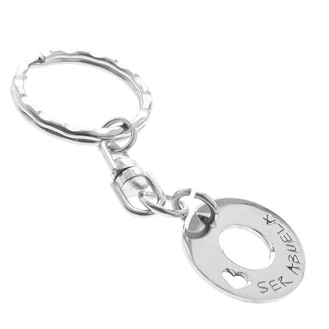 Llavero acero quirurgico Amo ser abuela 8 cm D&K / LLAV-028