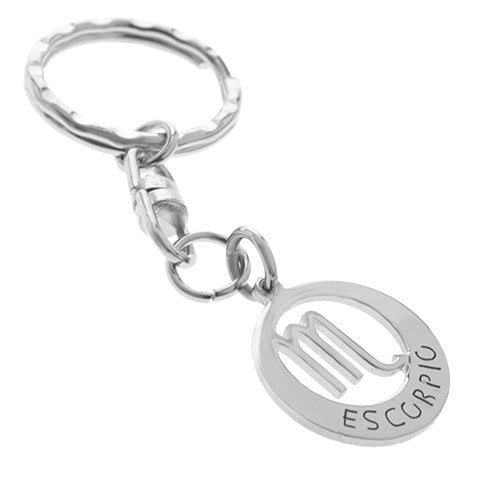 Llavero acero quirurgico signo zodiaco escorpio / LLAV-011