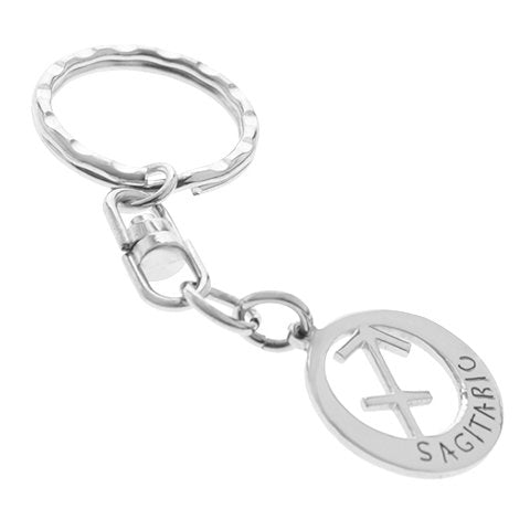 Llavero acero quirurgico signo zodiaco sagitario / LLAV-013